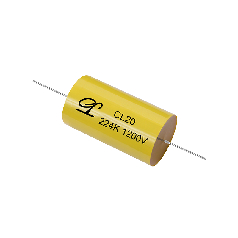 CL20 gemetalliseerde polyesterfilmcondensator (type met axiale draad)